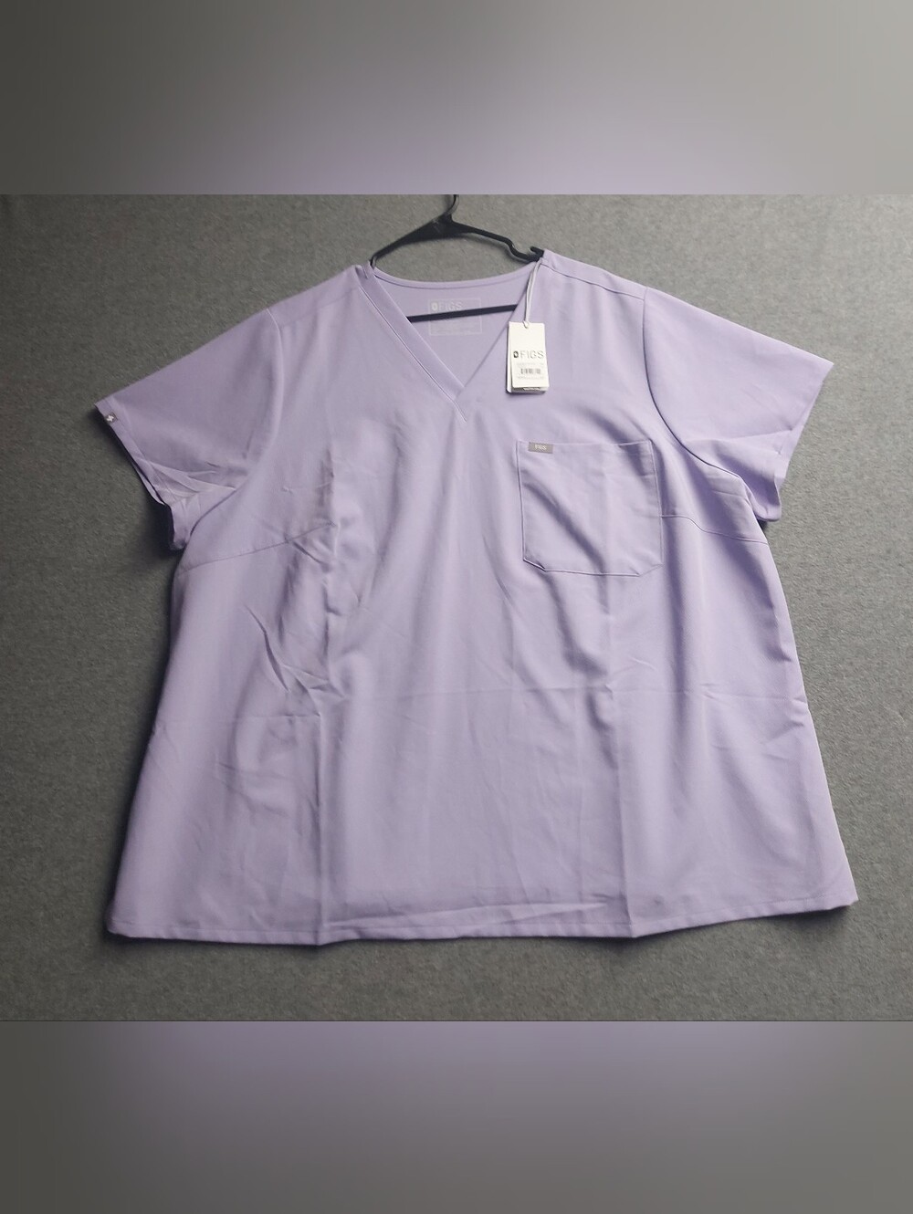 ​NWT FIGS Catarina One-Pocket Scrub Top Lavender Lilac 5XL Plus Size